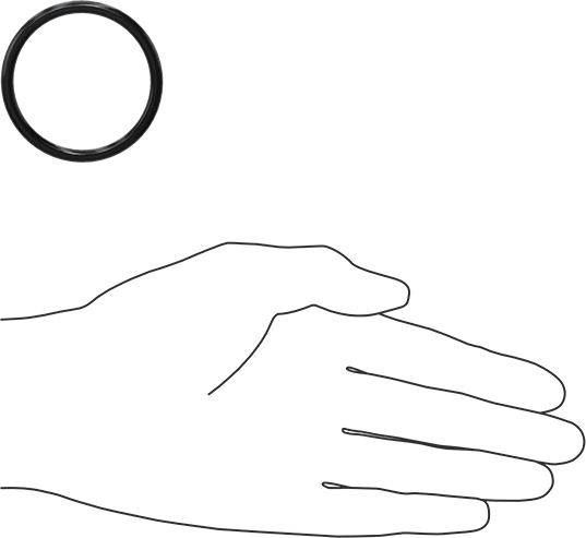 Yağa Dayanıklı Buna-N O-Ring, 4 mm Genişlik, 43 mm İç Çap