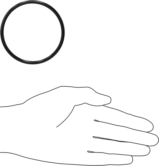 Yağa Dayanıklı Buna-N O-Ring, 4 mm Genişlik, 67 mm İç Çap