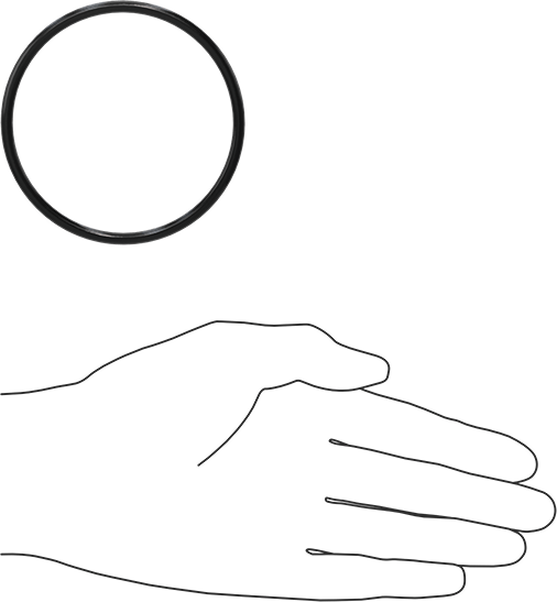 Yağa Dayanıklı Buna-N O-Ring, 4 mm Genişlik, 73 mm İç Çap