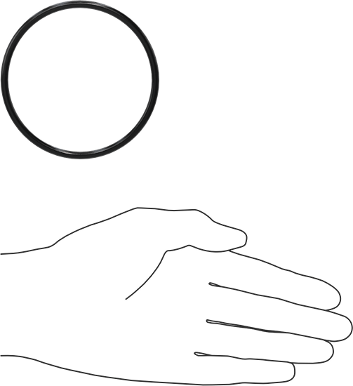 Yağa Dayanıklı Buna-N O-Ring, 4 mm Genişlik, 75 mm İç Çap