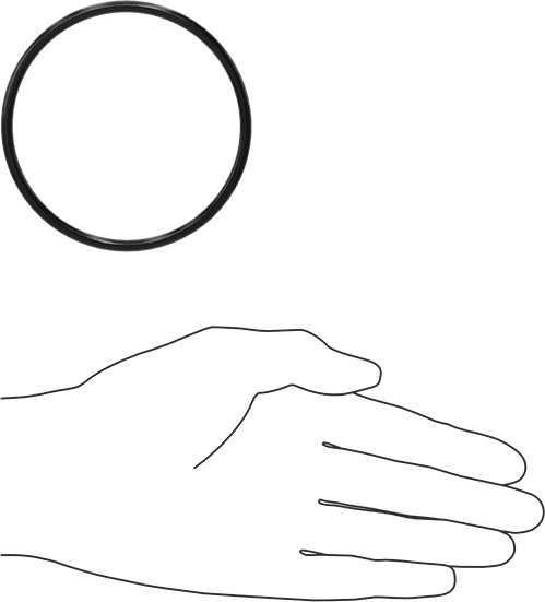 Yağa Dayanıklı Buna-N O-Ring, 4 mm Genişlik, 77 mm İç Çap