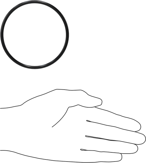 Yağa Dayanıklı Buna-N O-Ring, 4 mm Genişlik, 79 mm İç Çap