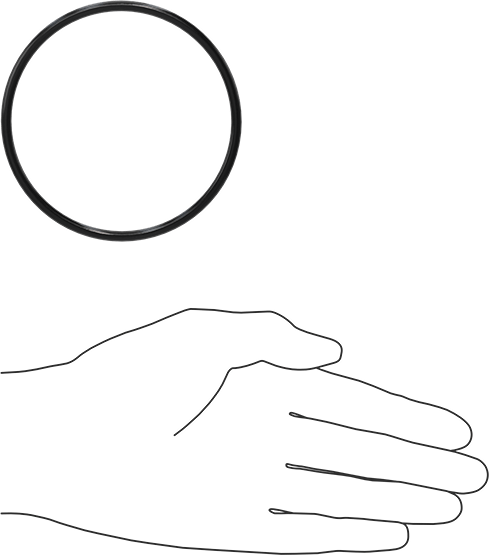 Yağa Dayanıklı Buna-N O-Ring, 4 mm Genişlik, 83 mm İç Çap