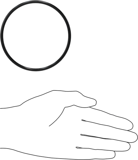 Yağa Dayanıklı Buna-N O-Ring, 4 mm Genişlik, 87 mm İç Çap