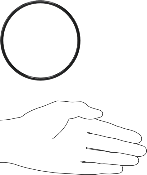 Yağa Dayanıklı Buna-N O-Ring, 4 mm Genişlik, 93 mm İç Çap