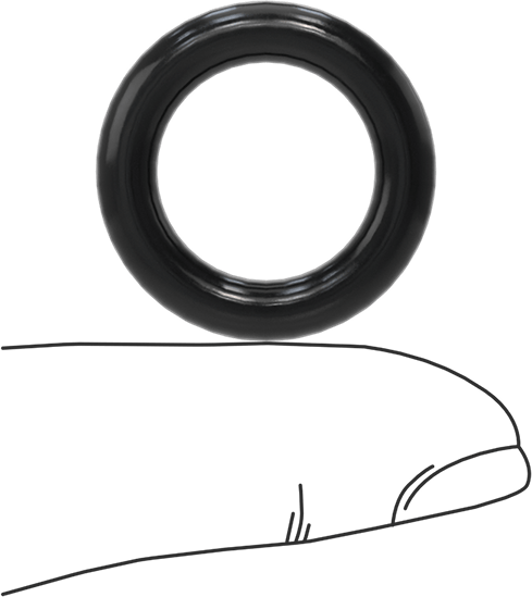 Yağa Dayanıklı Buna-N O-Ring, 4.5 mm Genişlik, 16 mm İç Çap