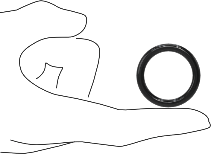 Yağa Dayanıklı Buna-N O-Ring, 4.5 mm Genişlik, 27 mm İç Çap