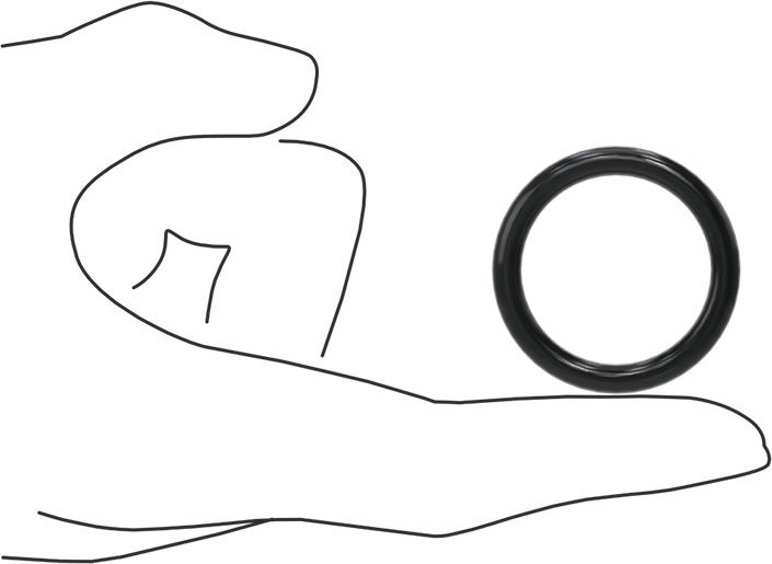 Yağa Dayanıklı Buna-N O-Ring, 4.5 mm Genişlik, 29 mm İç Çap