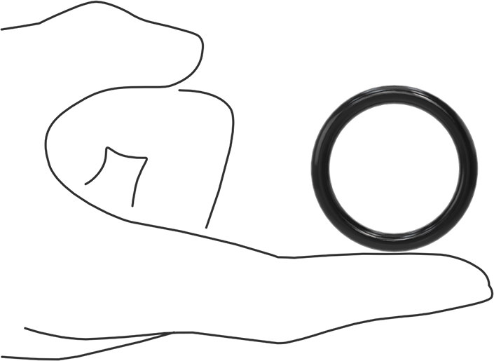 Yağa Dayanıklı Buna-N O-Ring, 4.5 mm Genişlik, 31 mm İç Çap