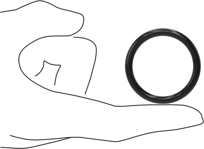 Yağa Dayanıklı Buna-N O-Ring, 4.5 mm Genişlik, 35 mm İç Çap