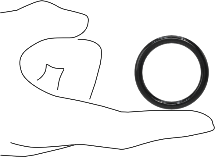 Yağa Dayanıklı Buna-N O-Ring, 4.5 mm Genişlik, 32 mm İç Çap