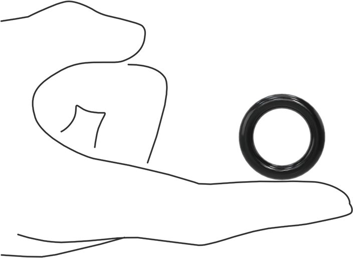 Yağa Dayanıklı Buna-N O-Ring, 5 mm Genişlik, 19 mm İç Çap