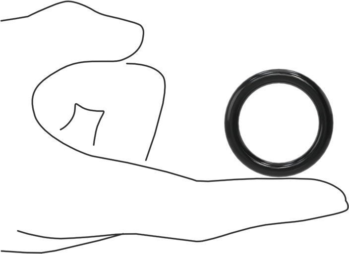 Yağa Dayanıklı Buna-N O-Ring, 5 mm Genişlik, 27 mm İç Çap