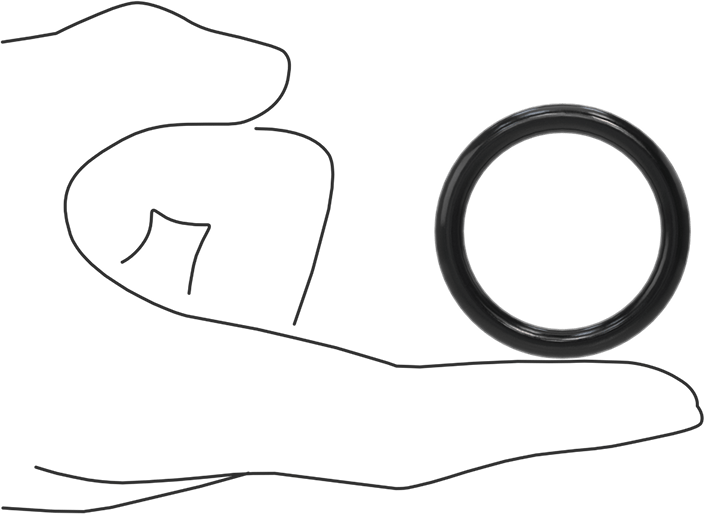 Yağa Dayanıklı Buna-N O-Ring, 5 mm Genişlik, 33 mm İç Çap