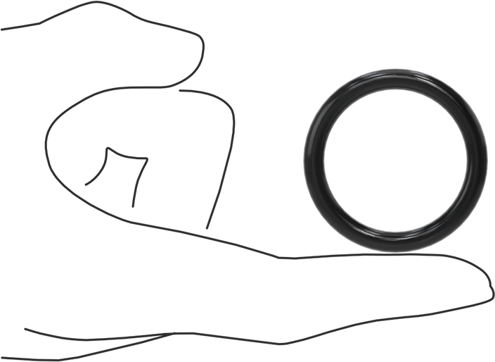 Yağa Dayanıklı Buna-N O-Ring, 5 mm Genişlik, 34 mm İç Çap