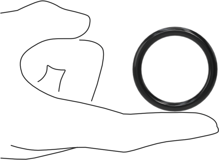 Yağa Dayanıklı Buna-N O-Ring, 5 mm Genişlik, 36 mm İç Çap