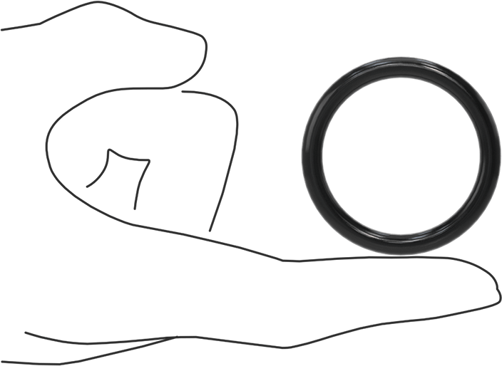 Yağa Dayanıklı Buna-N O-Ring, 5 mm Genişlik, 37 mm İç Çap