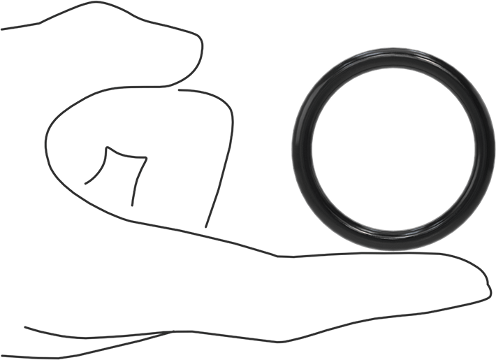 Yağa Dayanıklı Buna-N O-Ring, 5 mm Genişlik, 39 mm İç Çap