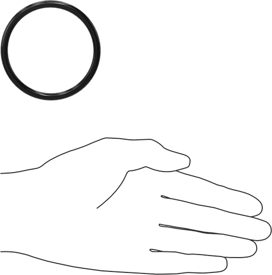 Yağa Dayanıklı Buna-N O-Ring, 5 mm Genişlik, 58 mm İç Çap