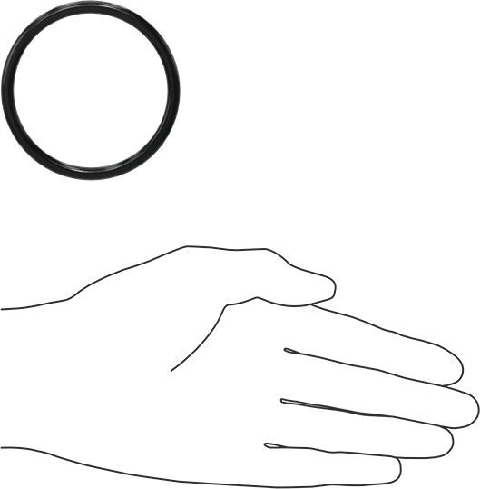 Yağa Dayanıklı Buna-N O-Ring, 5 mm Genişlik, 59 mm İç Çap