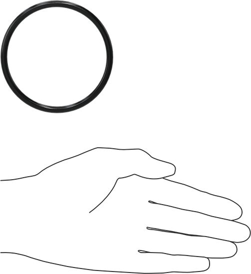 Yağa Dayanıklı Buna-N O-Ring, 5 mm Genişlik, 73 mm İç Çap