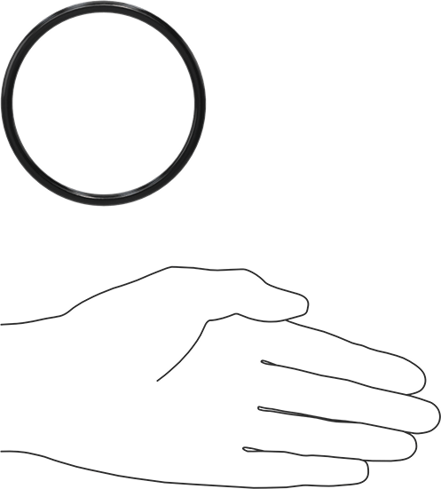 Yağa Dayanıklı Buna-N O-Ring, 5 mm Genişlik, 76 mm İç Çap