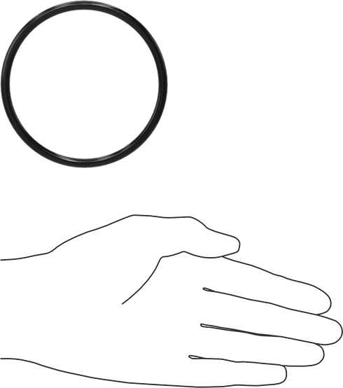 Yağa Dayanıklı Buna-N O-Ring, 5 mm Genişlik, 80 mm İç Çap