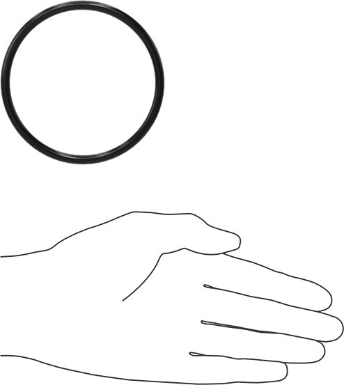 Yağa Dayanıklı Buna-N O-Ring, 5 mm Genişlik, 78 mm İç Çap