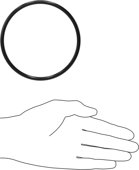 Yağa Dayanıklı Buna-N O-Ring, 5 mm Genişlik, 97 mm İç Çap