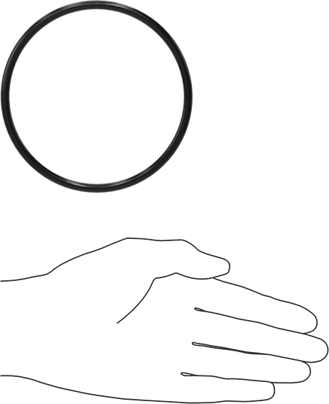 Yağa Dayanıklı Buna-N O-Ring, 5 mm Genişlik, 98 mm İç Çap