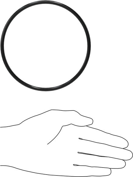 Yağa Dayanıklı Buna-N O-Ring, 5 mm Genişlik, 116 mm İç Çap