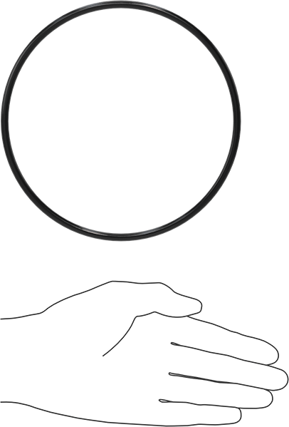 Yağa Dayanıklı Buna-N O-Ring, 5 mm Genişlik, 144 mm İç Çap