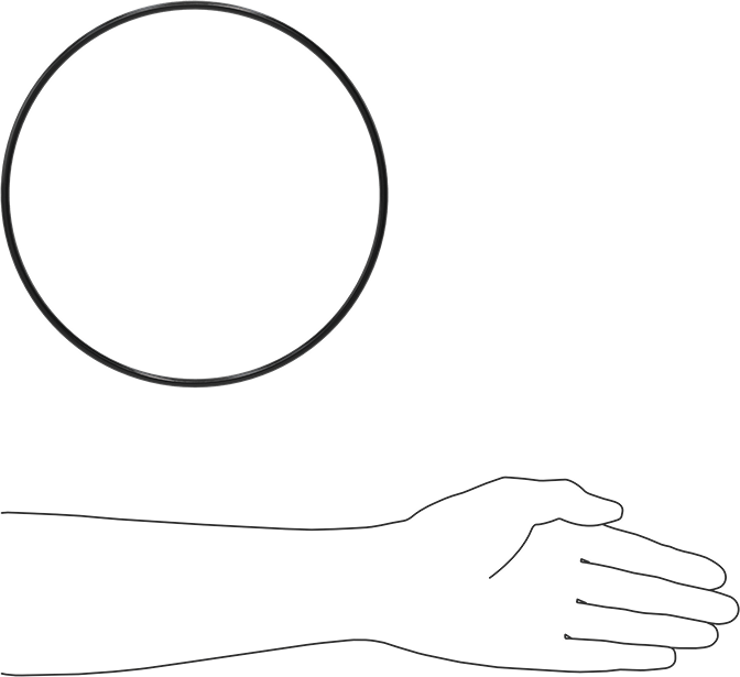 Yağa Dayanıklı Buna-N O-Ring, 5 mm Genişlik, 210 mm İç Çap