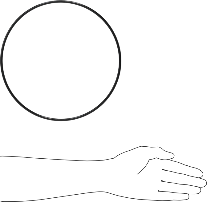 Yağa Dayanıklı Buna-N O-Ring, 5 mm Genişlik, 236 mm İç Çap