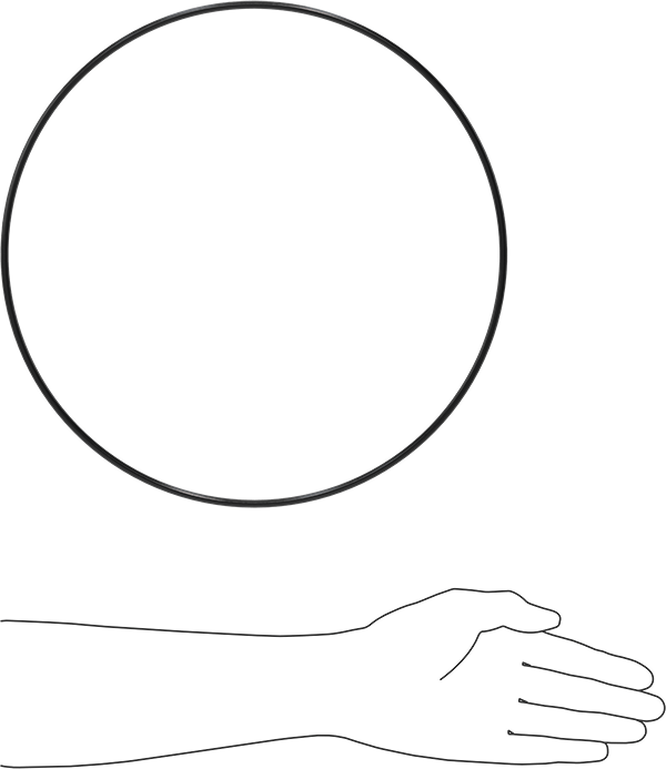 Yağa Dayanıklı Buna-N O-Ring, 5 mm Genişlik, 310 mm İç Çap