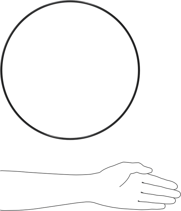 Yağa Dayanıklı Buna-N O-Ring, 5 mm Genişlik, 315 mm İç Çap