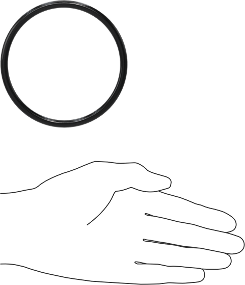 Yağa Dayanıklı Buna-N O-Ring, 5.7 mm Genişlik, 84.6 mm İç Çap