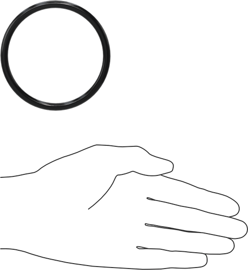 Yağa Dayanıklı Buna-N O-Ring, 5.7 mm Genişlik, 70.6 mm İç Çap