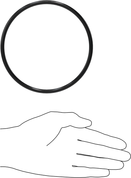 Yağa Dayanıklı Buna-N O-Ring, 5.7 mm Genişlik, 119.6 mm İç Çap