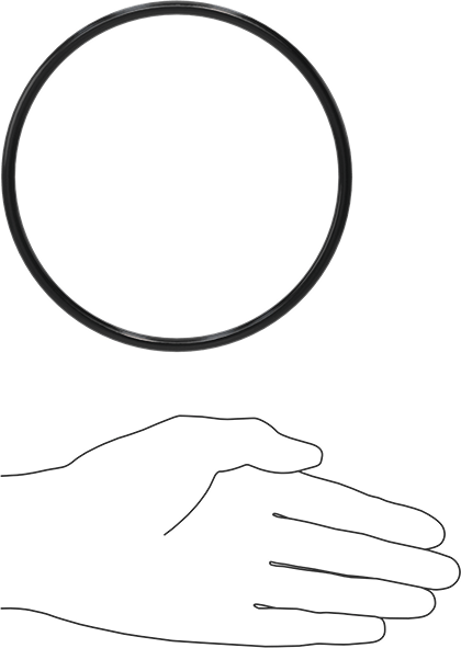 Yağa Dayanıklı Buna-N O-Ring, 5.7 mm Genişlik, 129.6 mm İç Çap