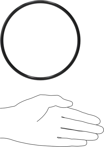 Yağa Dayanıklı Buna-N O-Ring, 5.7 mm Genişlik, 131.6 mm İç Çap