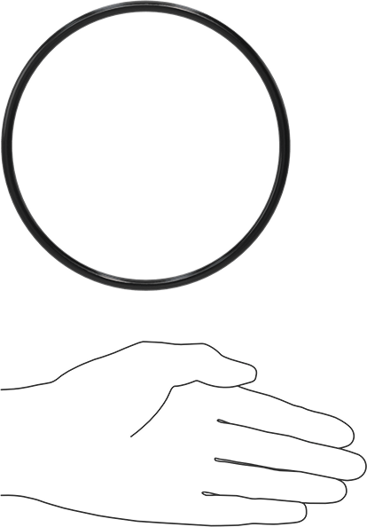 Yağa Dayanıklı Buna-N O-Ring, 5.7 mm Genişlik, 134.6 mm İç Çap