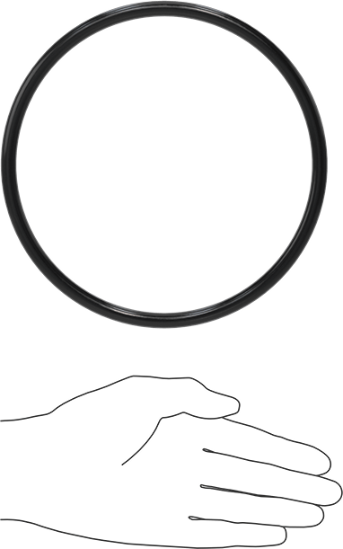 Yağa Dayanıklı Buna-N O-Ring, 8.4 mm Genişlik, 159.5 mm İç Çap