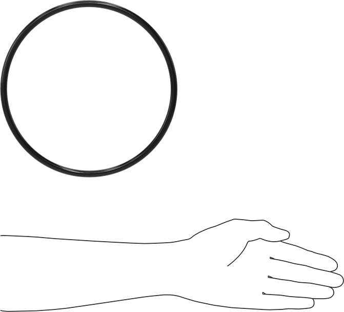 Yağa Dayanıklı Buna-N O-Ring, 8.4 mm Genişlik, 199.5 mm İç Çap