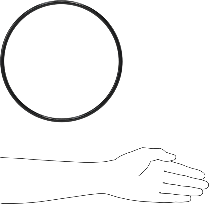 Yağa Dayanıklı Buna-N O-Ring, 8.4 mm Genişlik, 229.5 mm İç Çap