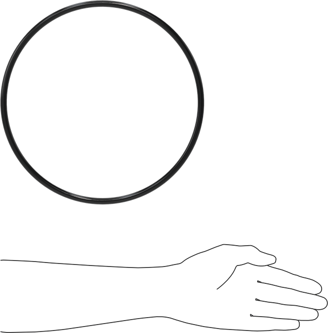 Yağa Dayanıklı Buna-N O-Ring, 8.4 mm Genişlik, 244.5 mm İç Çap