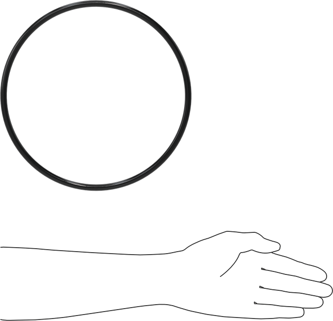 Yağa Dayanıklı Buna-N O-Ring, 8.4 mm Genişlik, 224.5 mm İç Çap