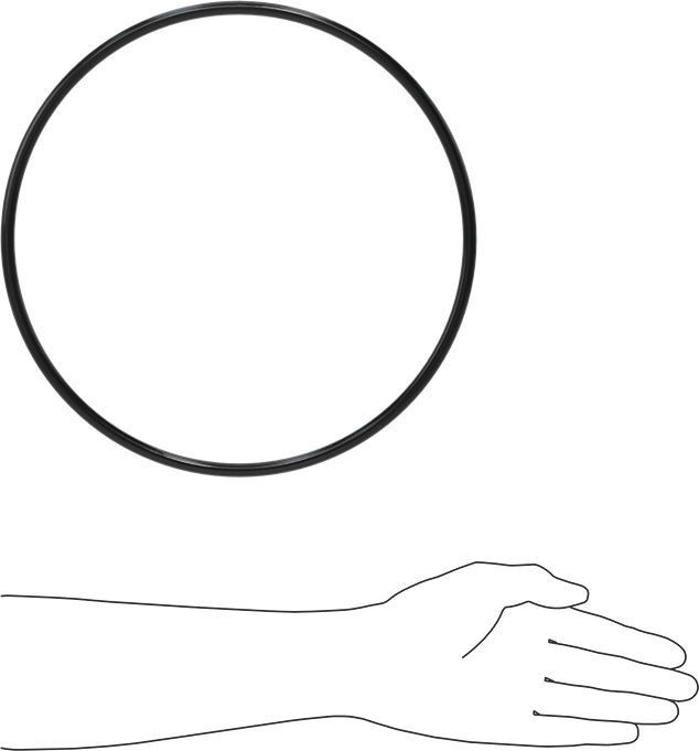 Yağa Dayanıklı Buna-N O-Ring, 8.4 mm Genişlik, 269.5 mm İç Çap