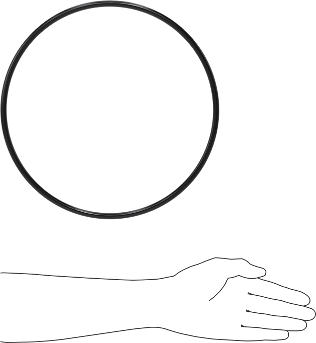 Yağa Dayanıklı Buna-N O-Ring, 8.4 mm Genişlik, 274.5 mm İç Çap