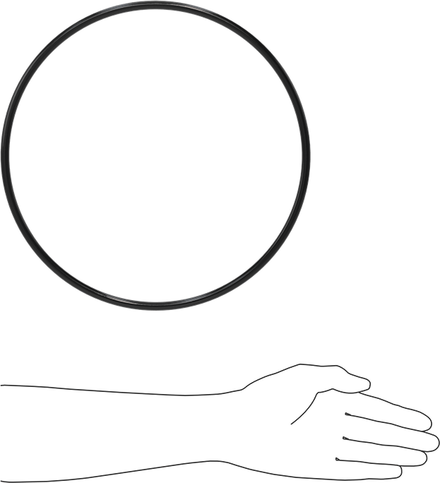 Yağa Dayanıklı Buna-N O-Ring, 8.4 mm Genişlik, 279.5 mm İç Çap